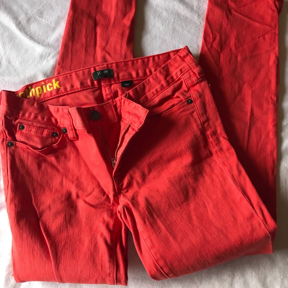 Orange J Crew Jeans